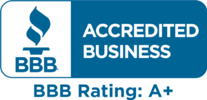 BBB accredited business logo on the display